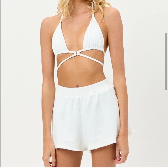 Frankies Bikinis SET: Coco terry button up and coco terry shorts - Picture 4 of 14